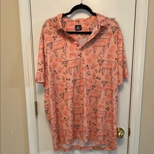 Men's Pink Graphic Shirt